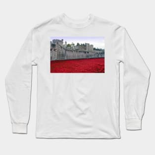 Tower of London Red Poppies Long Sleeve T-Shirt